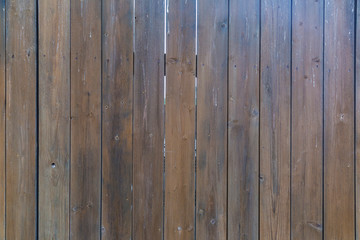 Texture of wooden boards at a kiosk