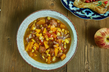 Bean Stew With Sausage, Butternut Squash