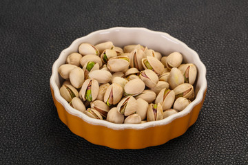 Pistachio nuts heap