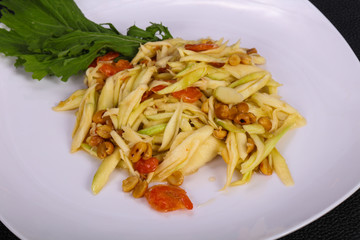 Green mango salad with seafood