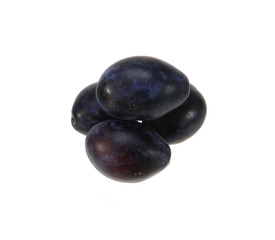 plum isolated on white background
