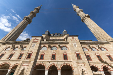 Ottoman imperial mosque in the city of Edirne, Turkey