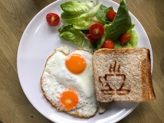 salad with mozzarella and tomatoes/Morning breakfast/