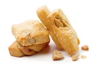 Cookies on white background