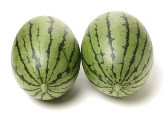 The watermelon on white background.