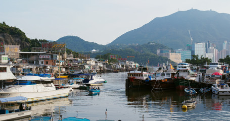 Fototapeta na wymiar Hong Kong fishing village