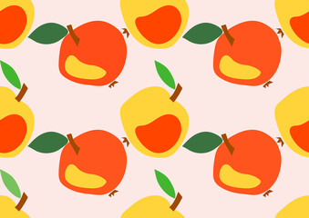 apples seamless pattern