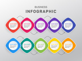 Business infographic data visualization diagram.