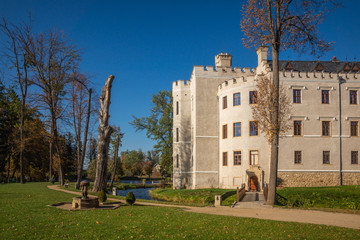 Fototapeta na wymiar Castle from the 14th century in Karpniki, Poland