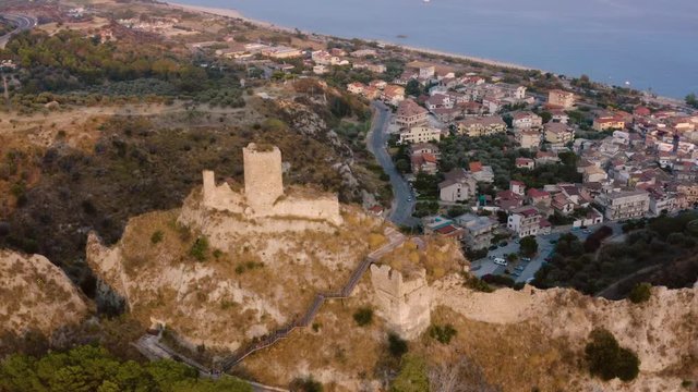 Castello Carafa di Roccella Ionica in Calabria.