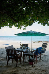 chair on the beach