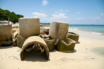 beach rocks stones