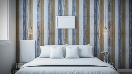 Modern bedroom Design wall