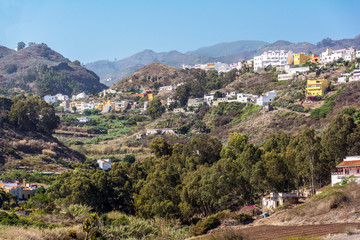Obraz premium Gebirgslandschaft bei Teror auf Gran Canaria