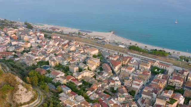 Citt&agrave; in Calabria di Roccella Jonica, Estate.