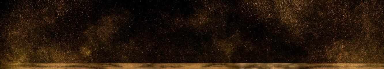 Abstract of christmas and bokeh light with glitter background