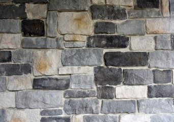 Texture of a stone rock mountain wall. Old mountain stone wall texture background. Stone wall as a background or texture. Part of a stone wall, for background or texture