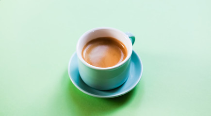 Mint green cup.