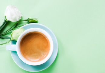 Mint green cup.