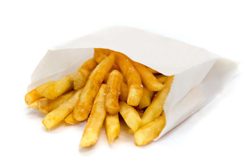 Fast food street food. Street food potato, burger white background isolated