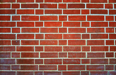 New Dark Red Brick Wall Background.