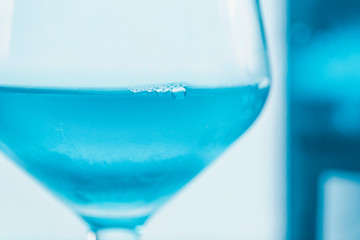 Blue Wine Close Up