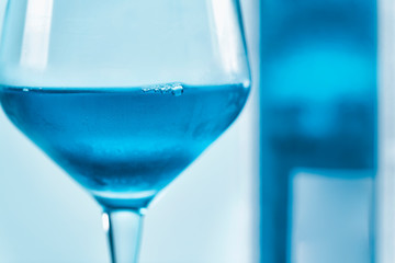 Blue Wine Close Up