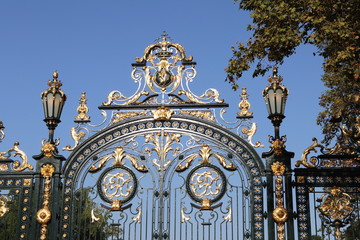 Obraz premium Porte des enfants du Rhône - Portail d'entrée du parc de la Tête d'Or à Lyon - France