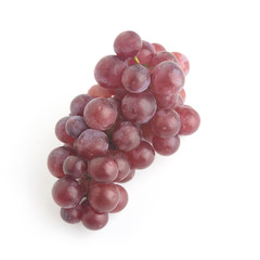 fresh red grape isolated on white background
