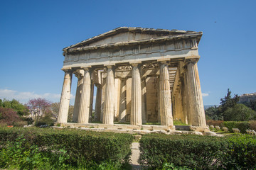 A beautiful sunny day at the acropolis hill in Athens Greece , this iconic Parthenon is just amazing , its unbelievable to see such an iconic landmark still standing after more than 2000 years ! 