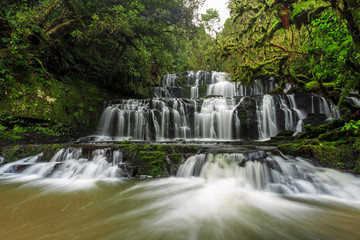 Obraz premium Purakaunui Falls, Catlins National Park, South Island, New Zealand