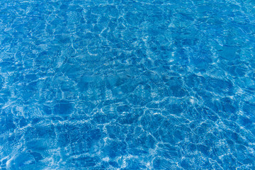 Sea surface texture. Blue water wave photo. Blue sea water mesh