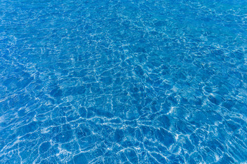 Fototapeta na wymiar Sea surface texture. Blue water wave photo. Blue sea water mesh