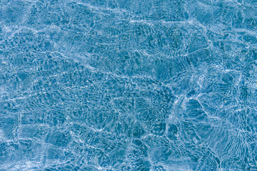 Sea surface texture. Blue water wave photo. Blue sea water mesh