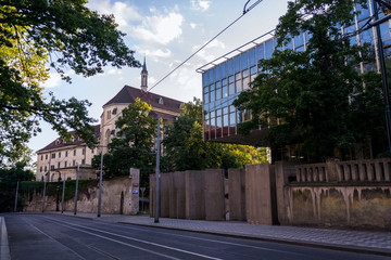 Buildings of former Project studios association from modernist and brutalist architect Karel Prager, Prague, Czech Republic