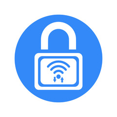 WiFi password lock, protection, security Icon