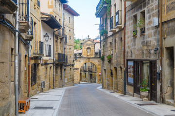peaceful street of rioja town, Spain