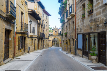 Fototapeta na wymiar strert of labastida town, Spain