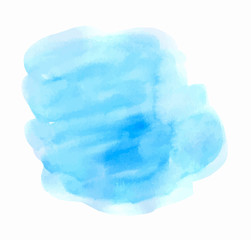 Abstract vector blue watercolor texture