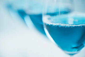 Blue Wine Close Up
