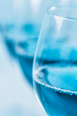 Blue Wine Close Up