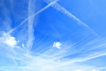 Clouds on blue sky 