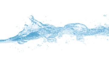 water splash isolated on white background, water