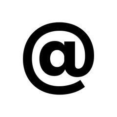 Mail icon simple flat style. E-mail symbol