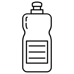 bottle drink supplements beer vector icon