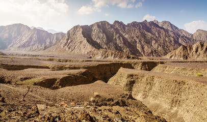 Hajar Mountains in UAE
