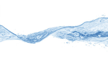 water splash isolated on white background, water
