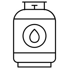 Cylinder container gasoline fuel vector icon