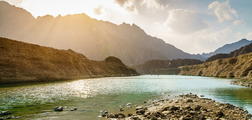 Hatta Lake in Dubai, UAE