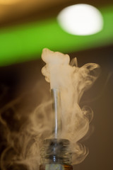 Abstract white smoke